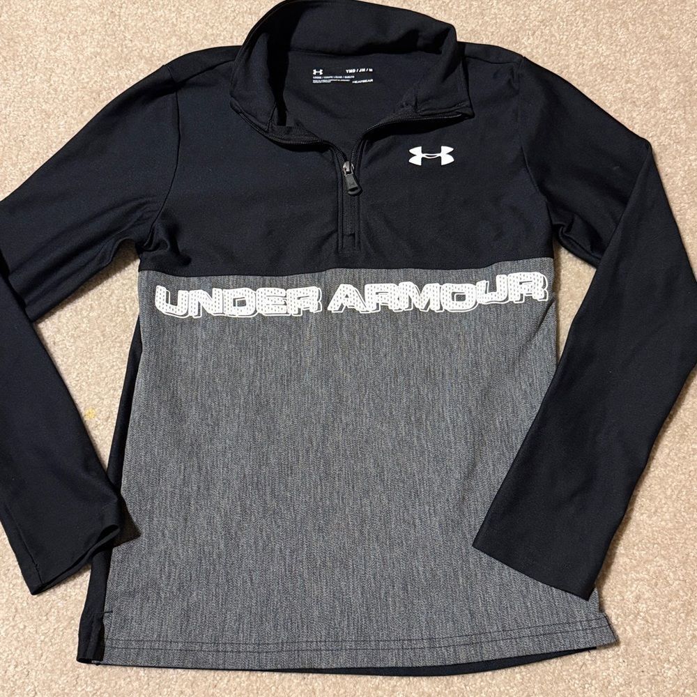 Under Armour Junior's size medium black and grey top